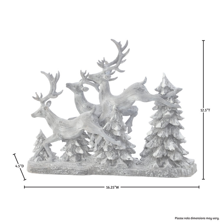 Steelside™ Christmas Deer Decorative Accent & Reviews Wayfair